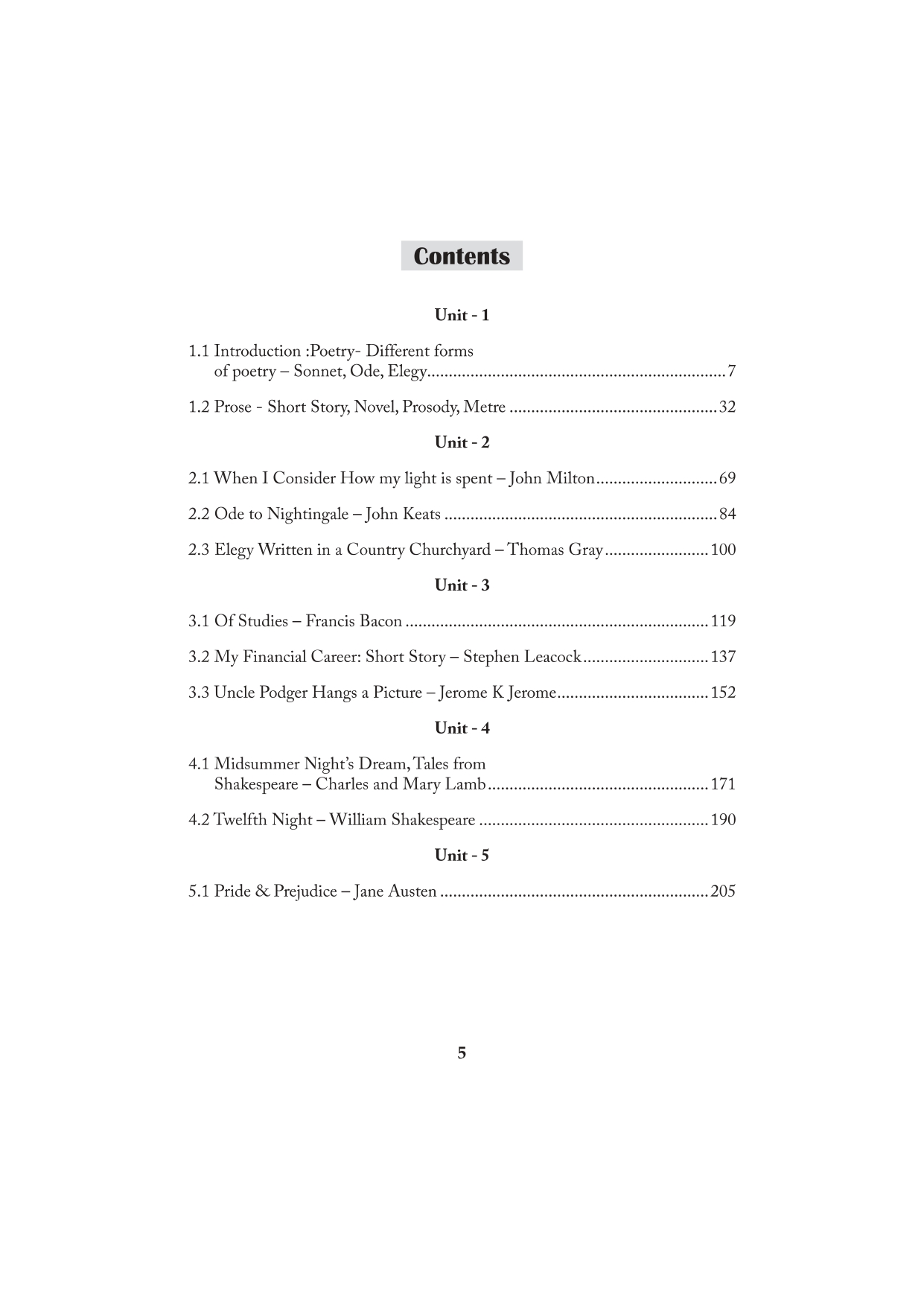 Introduction to Literature Sem 1 - Periyar University
